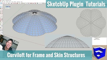 Fun With SketchUp and Curviloft - Creating a Frame and Skin Structure