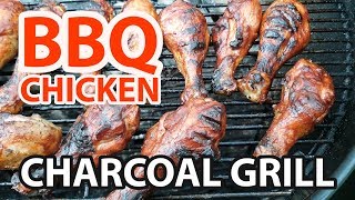 BBQ Chicken on a Charcoal Grill