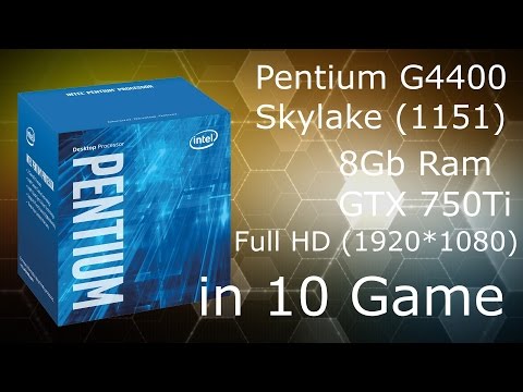 Pentium G4400 in 10 games (Full HD)