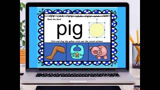 CVC Word Activity for Google Slides Phonics Slides Video Tutorial