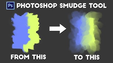 Using Photoshop smudge tool to blend color and simulate wet medium