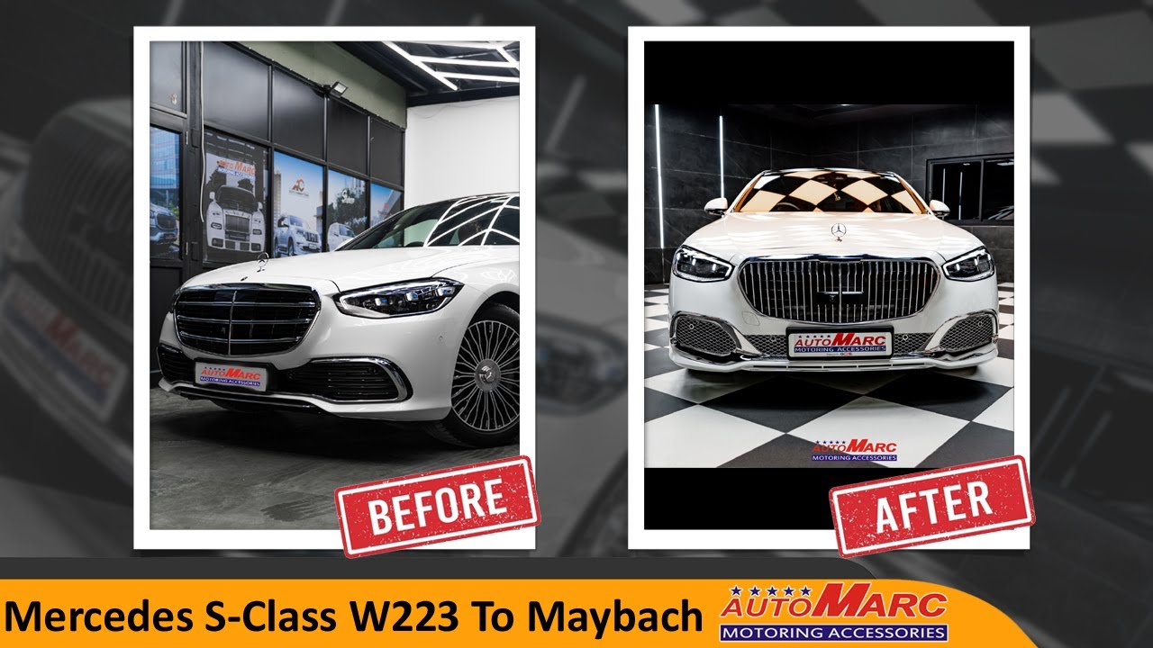 Maybach 680 full Conversion body kit bumper grille 2021 2022 2023 S-Class