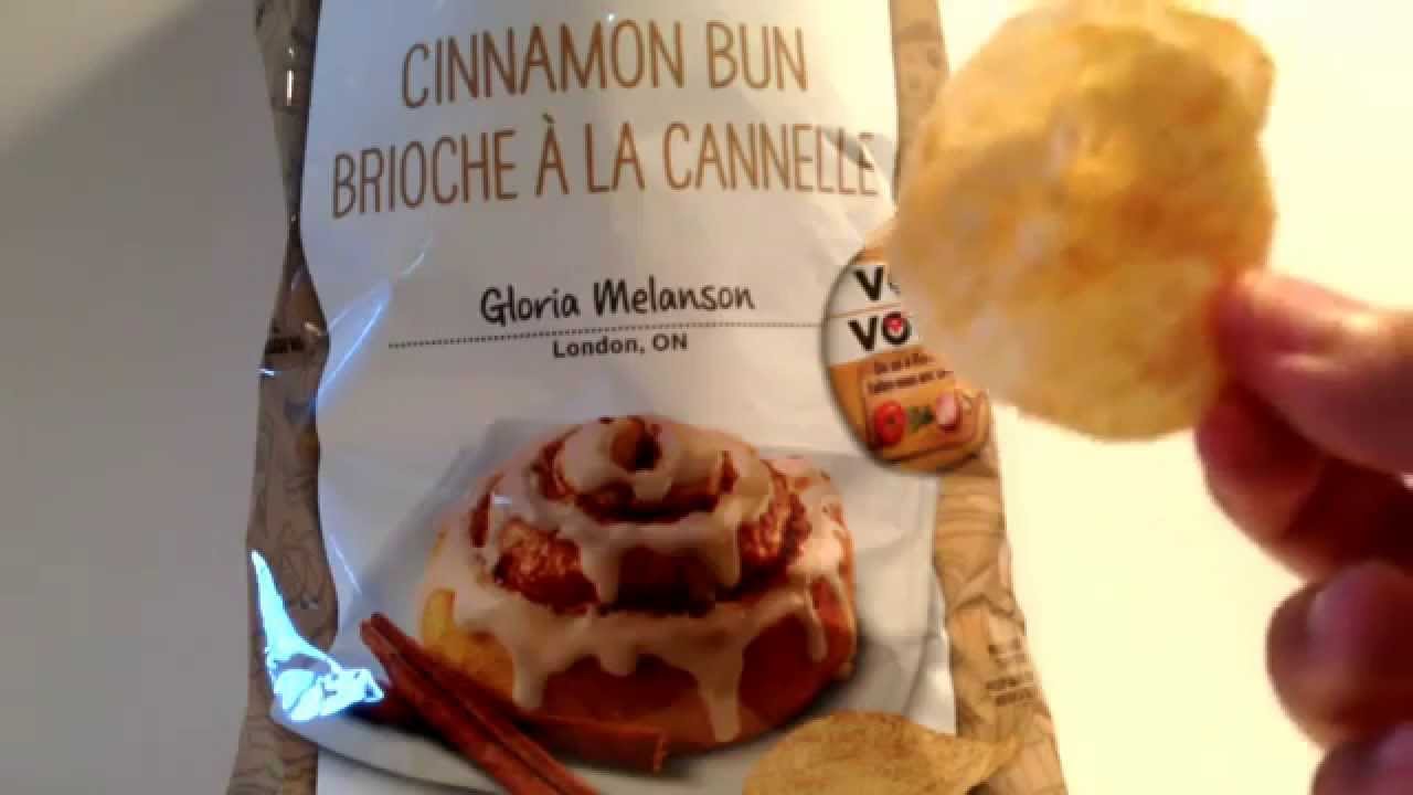 Lay's Cinnamon Bun Flavour Potato Chips Review! YouTube