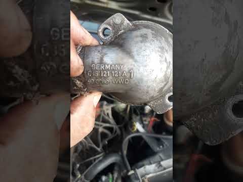 как заменить термостат Ауди 100 С 3 2.2 куба