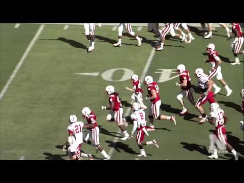 Jack Hoffman with a 69 yard touchdown in the 2013 Nebraska Spring Game