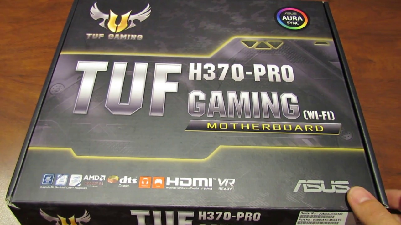 Unboxing Motherboard Asus H370 Tuf Pro Gaming Wifi Youtube