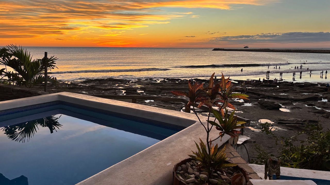 Surfing Next To a ACTIVE Volcano! (Nicaragua)