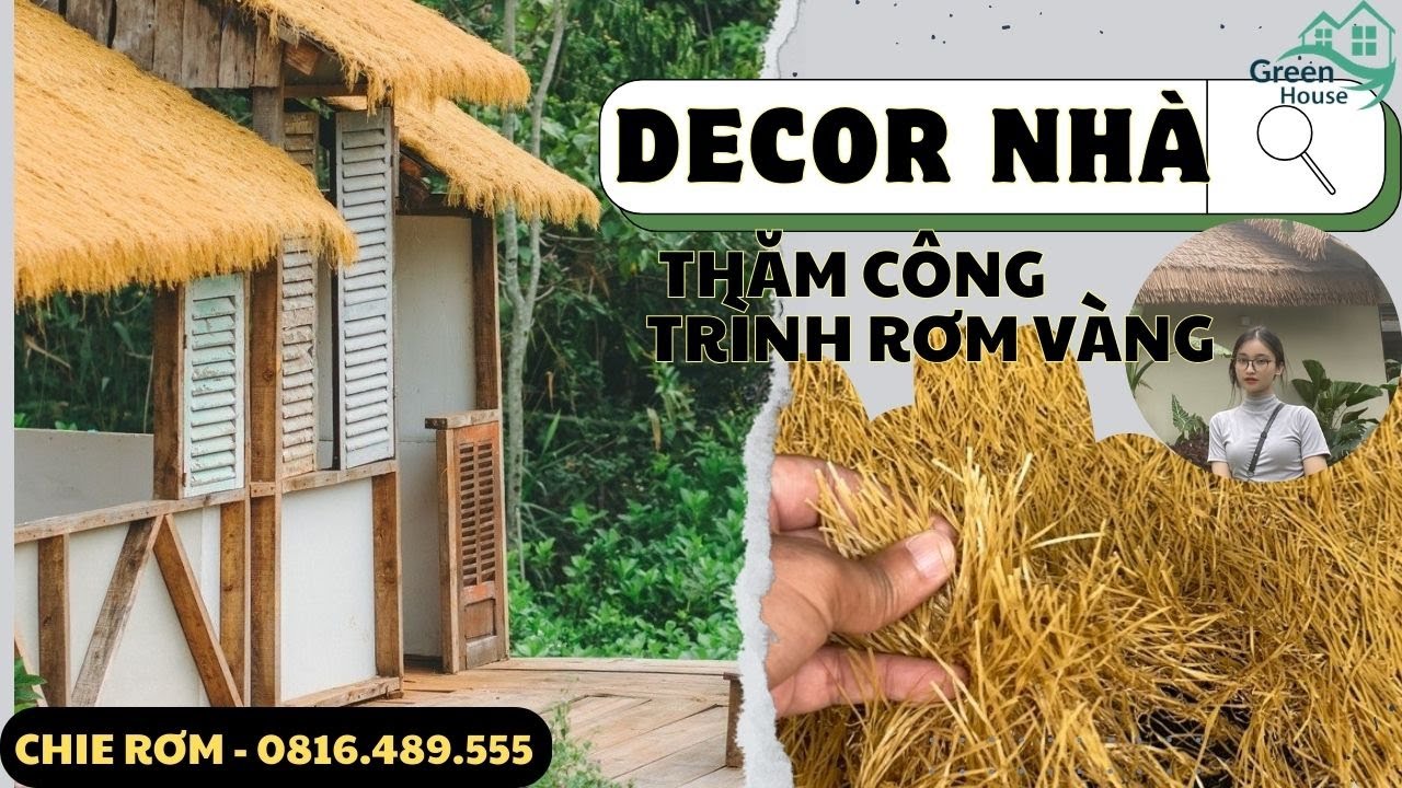 Cực chất với 200m2 lợp mái rơm tại nhà anh Tú | Decor nhà đẹp xu hướng ...