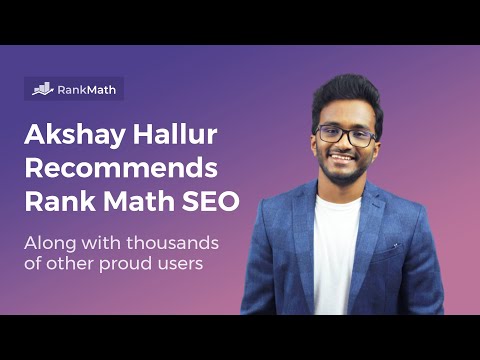 Akshay Hallur Recommends Rank Math SEO thumbnail