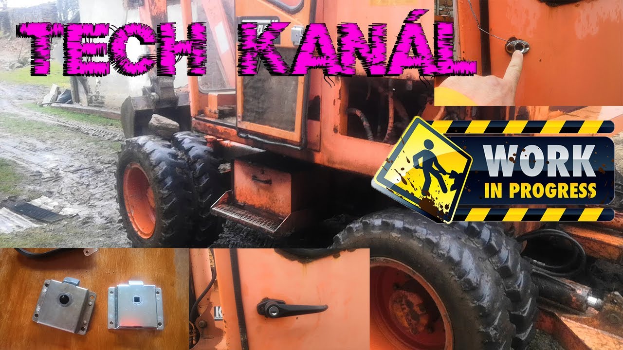 Zámek a klika na Bagr / háky sajtny multicar