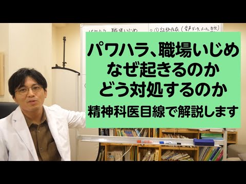 パワハラ、職場いじめがなぜ起きるのか、どう対処したらいいのか、精神科医目線で解説します【精神科医・益田裕介/早稲田メンタルクリニック】