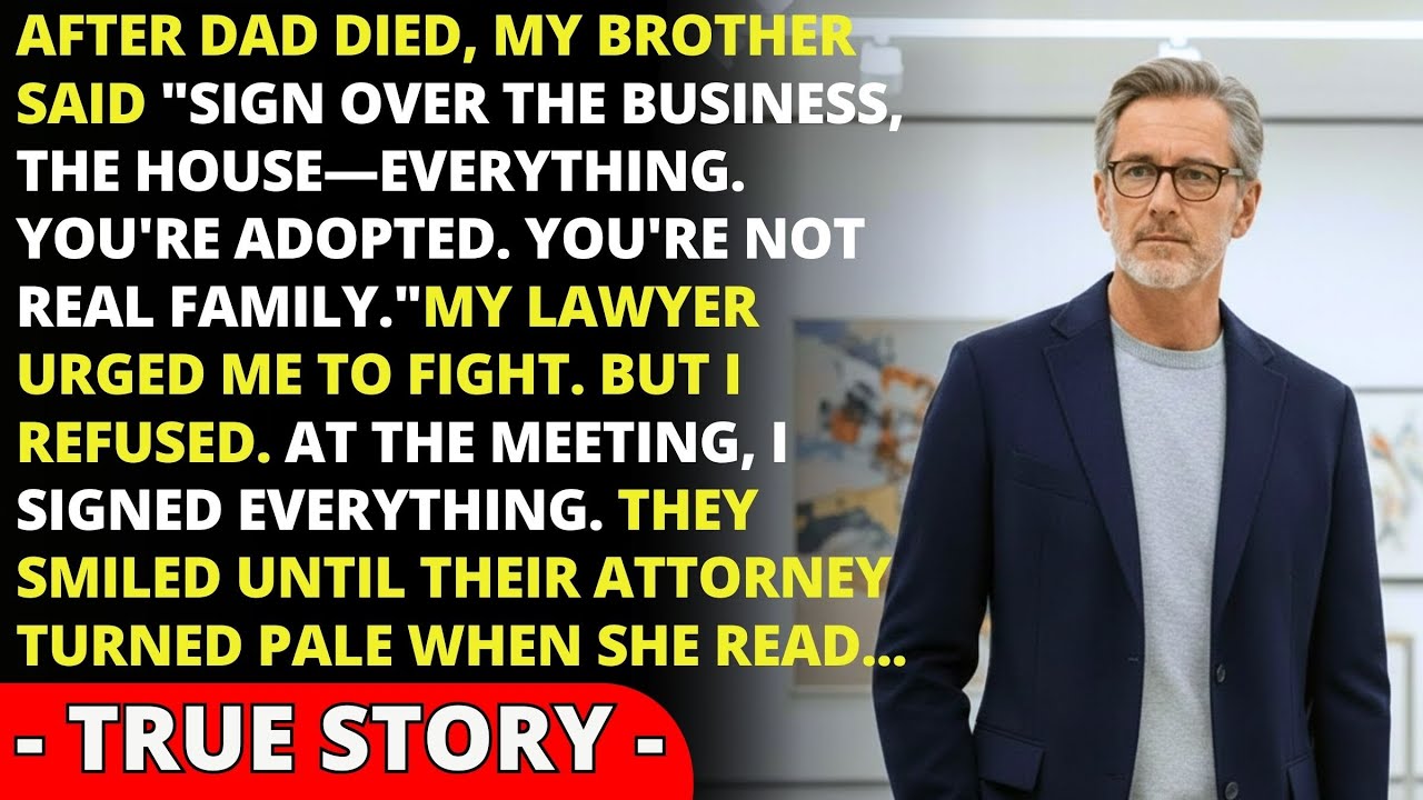 My Brother Demanded Dad's Business After The Funeral—Then The Estate Attorney Read One Sentence...