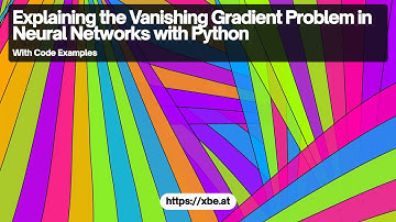 Explaining Vanishing Gradients in Neural Networks