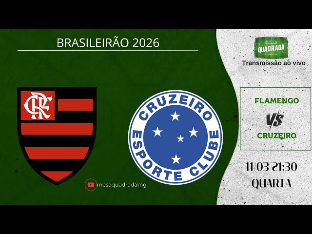🔴 BRASILEIRÃO 2026 | FLAMENGO X CRUZEIRO | #aovivo #brasileirão2026