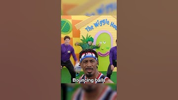 Bouncing bouncing balls with the @HarlemGlobetrotters #bouncingballs #thewiggles #fun #basketball