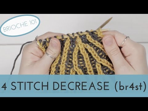br4st - 4 Stitch Decrease in Brioche Knitting || Brioche 101