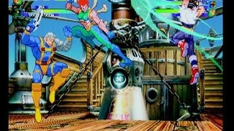 Marvel vs Capcom 2 gameplay Akuma Megaman and Dr.Doom