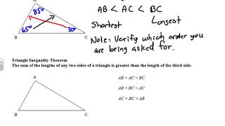 Unit 5 Lesson 6 Inequalities in Triangles