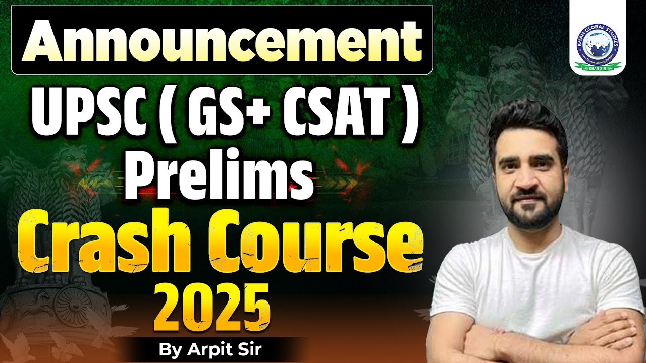 UPSC Prelims Crash Course for GS + CSAT | New Batch Announcement 🎉 UPSC ...
