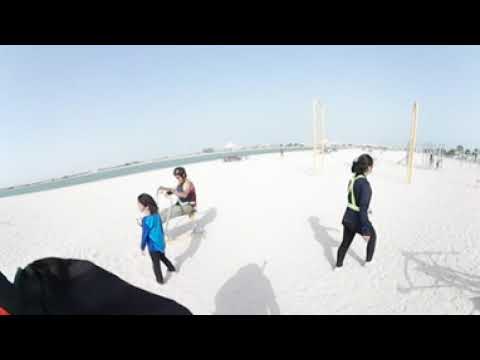 Cycling experience from Al Majas Corniche to Al Mamzar Beach, Dubai 360 touch screen Video 20 Aug 21