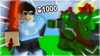 I DOMINATED The *ZOMBIES* In Roblox Bedwars!