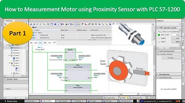 How to Measurement Motor Speed using Proximity Sensor with S7-1200 in TIA Portal V17 | PLC | SCADA