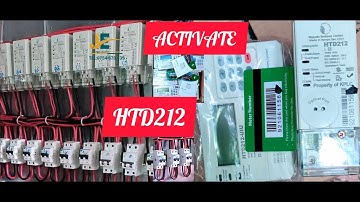 How to Activate Prepaid Energy Meter model HTD212. Pairing/Configuration & Commissioning.