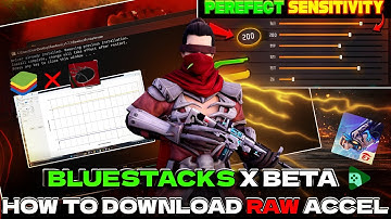 Raw accel 😱 Free fire Beta X bluestacks No recoil Settings ✅|  100% safe No ID Ban | Rodan Exe