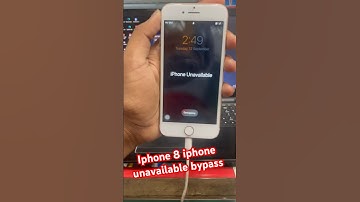 iphone unavailable bypass || iCloud bypass|| iPhones 8