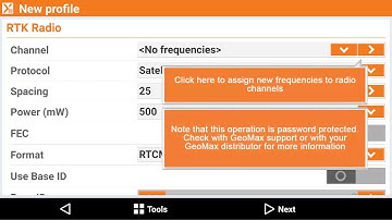 X-PAD Tutorials: INSTRUMENT CONFIGURATION Profile GNSS UHF base