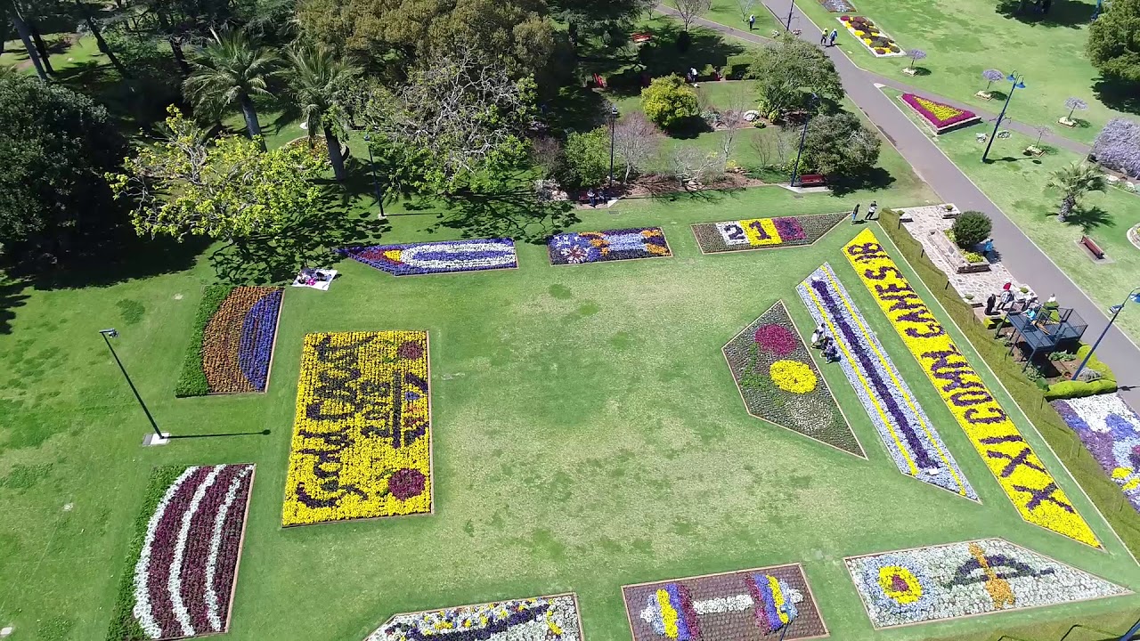 Toowoomba Carnival of Flowers Laurel Bank Park Drone YouTube