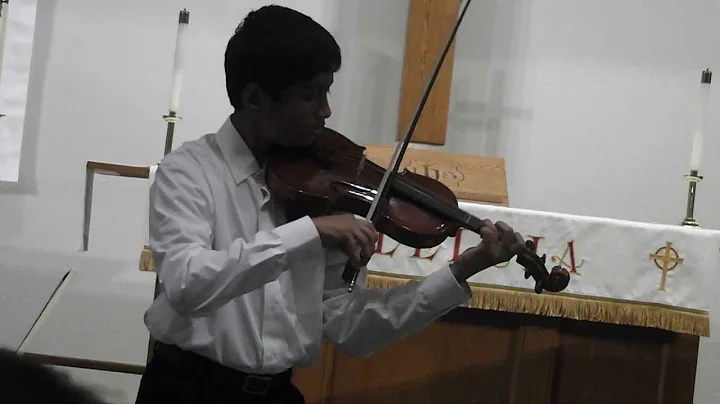 Arjun's Recital Spring 2013, playing Seitz Student...