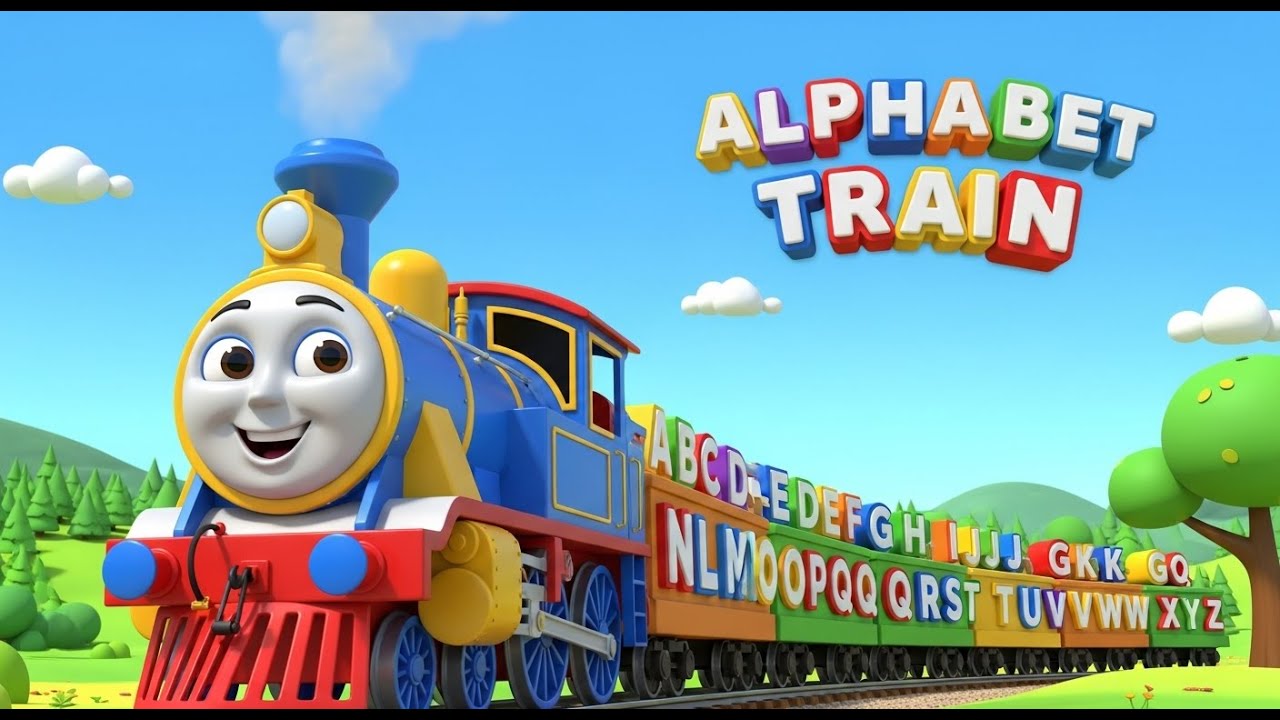 Alphabet Train 🚂 | Learn Letters A-Z 🎵 | Kids Nursery Rhyme & Fun Learning