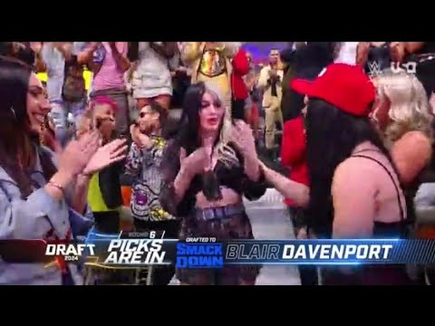 WWE RAW 4/29/2024 - Blair Davenport Is Officially Drafted To SmackDown