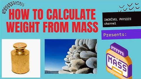 How to Calculate Weight from Mass #1 @CuriosoMundoDIY