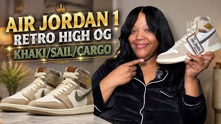 AIR JORDAN 1 RETRO HIGH OG KHAKI/SAIL/CARGO | FIRST LOOK | LIFE OF VIVI #airjordan 