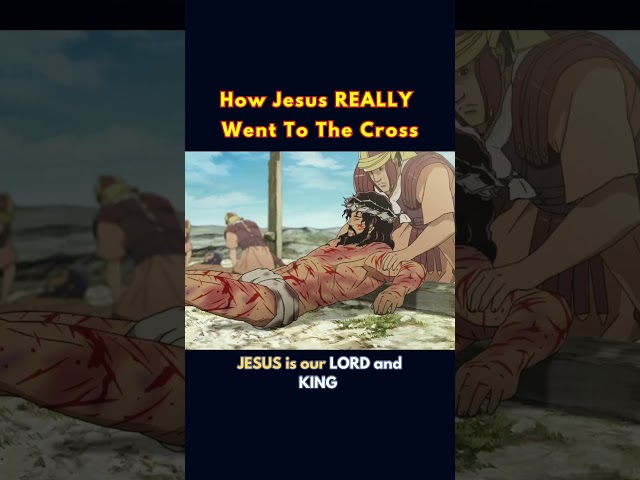 How Jesus REALLY Went To The Cross😭 #shorts #youtube #newtestament #jesus #bible #fypシ class=
