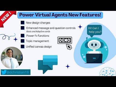 Power Virtual Agents New Features @DanielChristian19