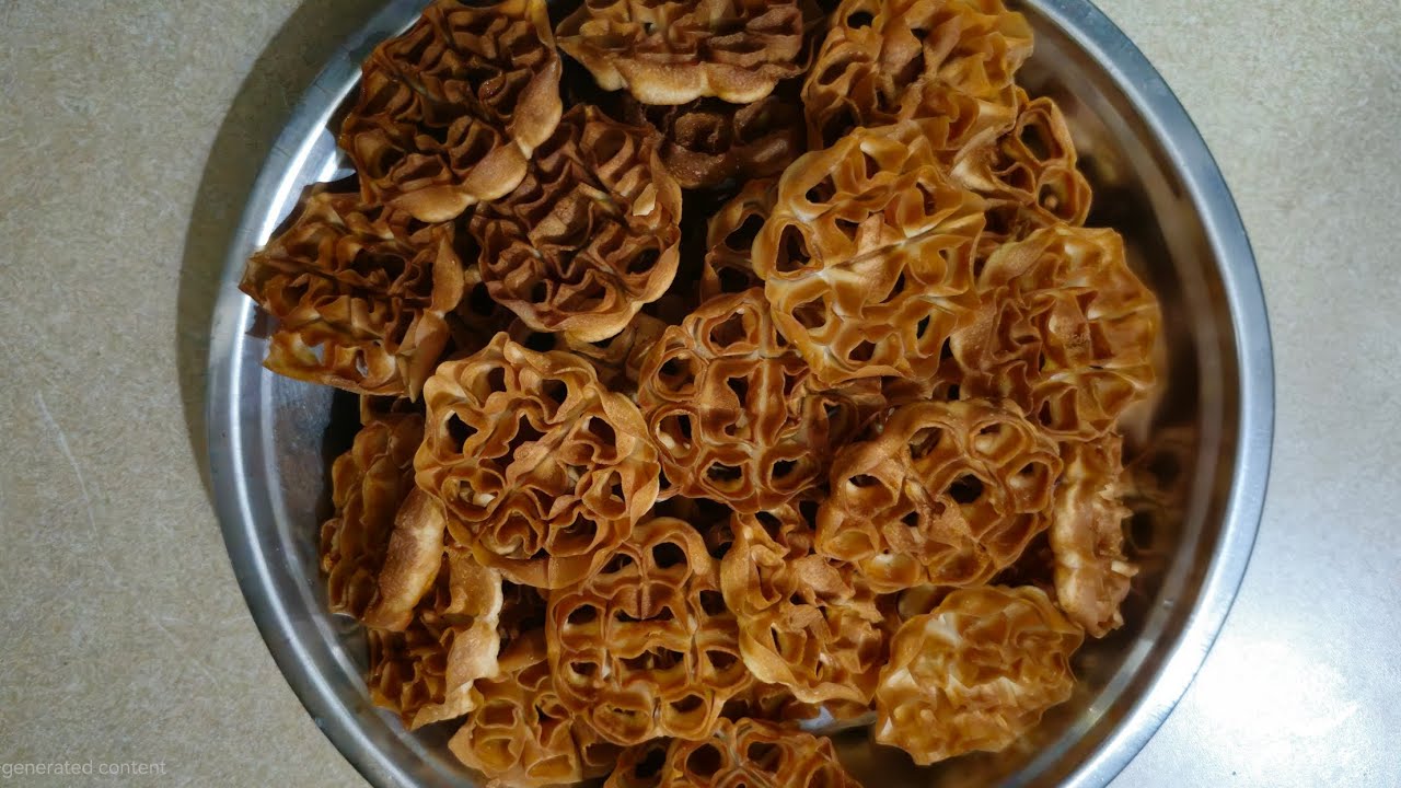 గులాబీ పువ్వుల కు పిండి ఇలా కలిపితే క్రిస్పీ గా వస్తాయి| Gulabi puvvulu| Eggless Rose Cookies Telugu