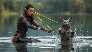 “A SPECIAL TINY Predator Cub Fell Into the River —The Human Woman Leaped In Without a Second Thought