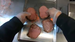 Subway Training  Prepping Roast Beef