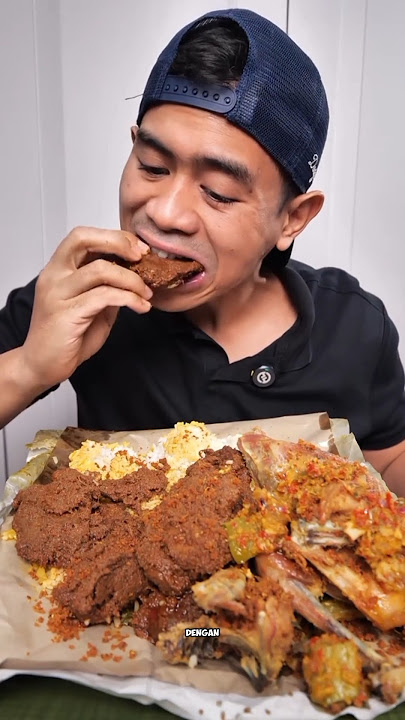 Tanboy Kun mukbang padang rice with shallots and fried chicken 🤤 cr : Tanboy Kun #tanboykun #mukbang