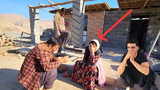 💪🧱 A busy day; from cutting Ayhan's hair to completing the wall in Ali's room ✂️🏠