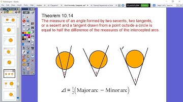 10.6 Secants, Tangents, and Angle Measures