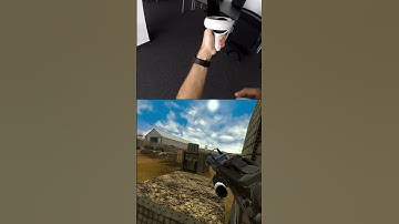 Playing Zero Caliber in full roomscale #shorts