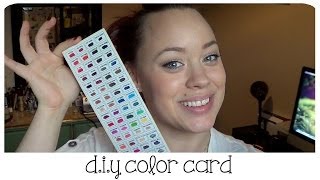 D.I.Y Color Cards! | Pro-Makeup