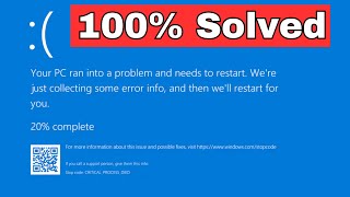 Your device ran into a problem and needs to restart - Windows 10/11/8 | Blue Screen Error