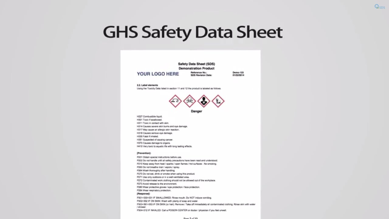 MSDS to GHS SDS Conversion Service Quantum Compliance YouTube