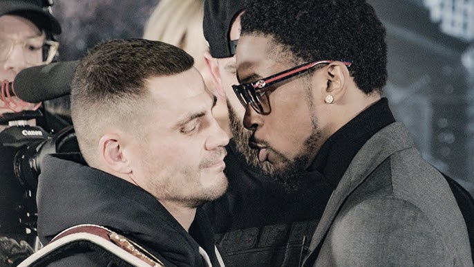 Keyshawn Davis vs Denys Berinchyk "RACIST" PRESS CONFERENCE & Face Off - YouTube