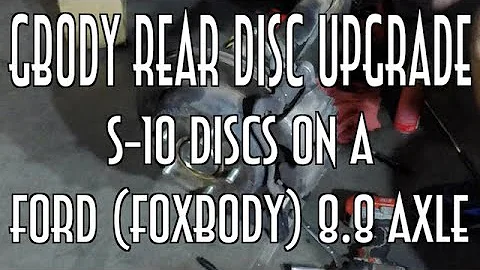 GBody Rear Disc Brake UPGRADE!! | Junkyard parts only | #FamilyBurnoutWagon EP14